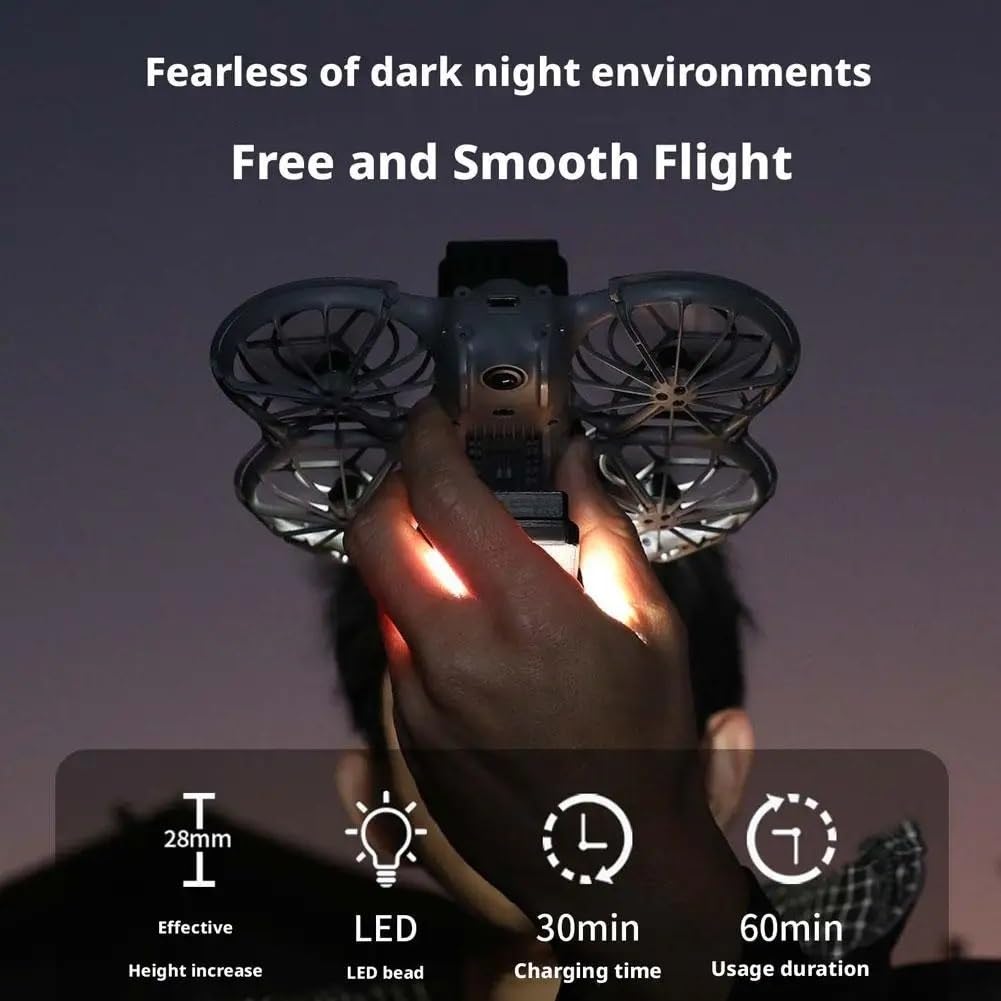 Compatibile con DJI NEO 2 Luce di avviso notturno | Alta luminosità, segnale chiaro, maggiore visibilità notturna(1 set)