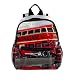 Autobús Rojo de Dos Pisos Mochila Escolar Duradera y versátil Adecuada para niños y Alumnos de jardín de Infantes