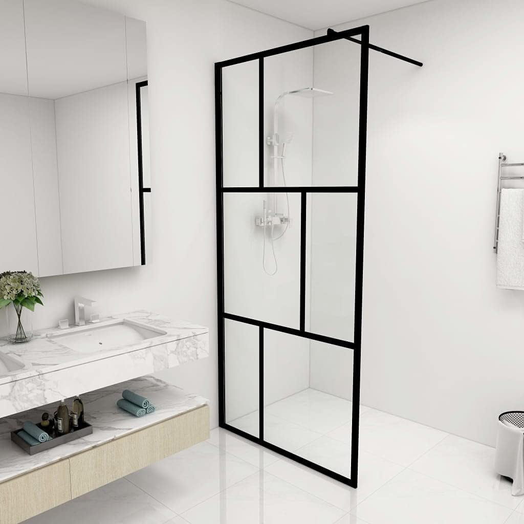 HOMIUSE 35.4"x76.8" Walkin Shower Wall with Tempered Glass