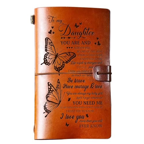 AXULUXAL Daughter Gift Leather Journal