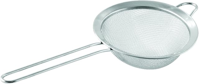 Fackelmann Stainless Steel Strainer, Silver, 24.5 x 10 x 5.5 cm