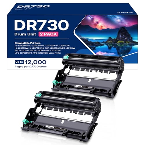 Tambour DR730 pour le télétravail efficace sur imprimante Brother DCP-L2550DW et HL-L2390DW