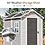 WACASA Storage Shed 4X6 FT,Resin Outdoor Storage Shed with Floor & Lockable Door, All Weather Plastic Lean to Shed with Window and Vent, Garden Tool Shed for Bike,Toy,Lawnmower (Grey)