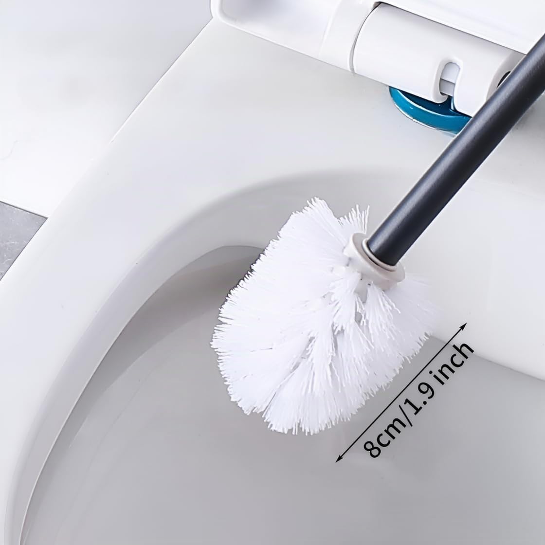Scopino WC Sospeso, Scopino WC a Parete Senza Foratura - per Hotel, Appartamenti, Ville e Spazi Pubblici - Accessori per il Bagno - Cromo Argento