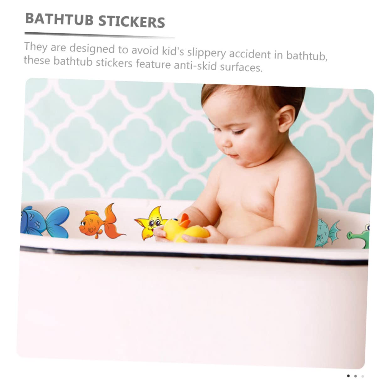 Toyvian 4juegos Pegatinas Antideslizantes De Baño para Adhesivos Impermeables De Vida Marina para Bañera Decoración Divertida y Segura para Baño De Autoadhesivo