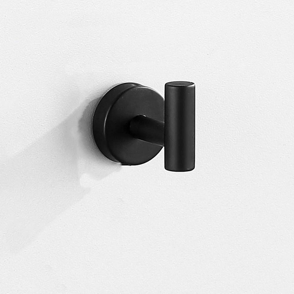 VVW&LIU 304 Stainless Steel Heavy Duty Towel Rack,Bath Towel Rod,Towel Ring,Toilet Paper Holder,Adhesive Hook,Bathrobe Hook, Wall Mou