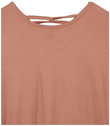 Long Sleeve Ribbed Tie Front Top3