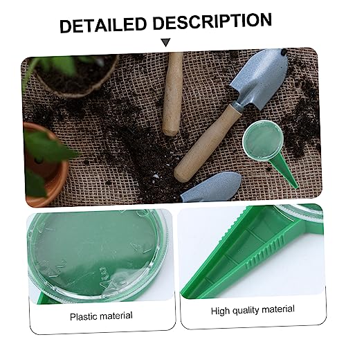 Herramienta de siembra manual ergonómica para jardín 4 piezas miniatura 6