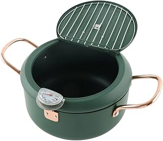 Toyvian Frytkownica Garnek Japoński Styl Tempura Smażenia Pot Frytownica Z Wskaźnik Temperatury Do Frytek Krewetki Skrzydełka Z Kurczaka