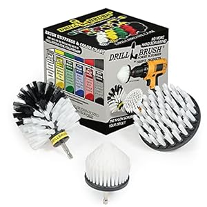 Drill Brush Power Scrubber by Useful Products – Carpet Cleaner – Carpet Shampooer Machine – Car Detailing Kit – Glass Cleaner – Window Cleaner – Pet Hair Remover – Car Cleaning – Soft Scrub Brush