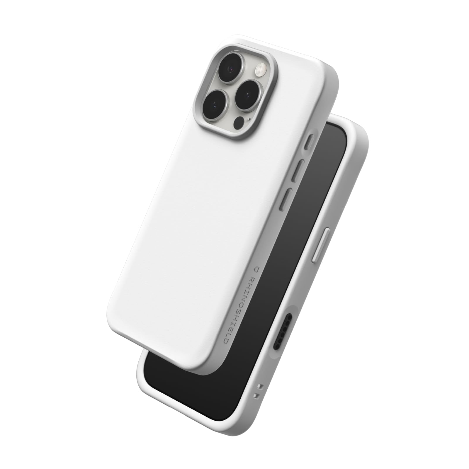 Coque iPhone 16 Pro Max RhinoShield SolidX blanche avec protection antichoc mince - 7