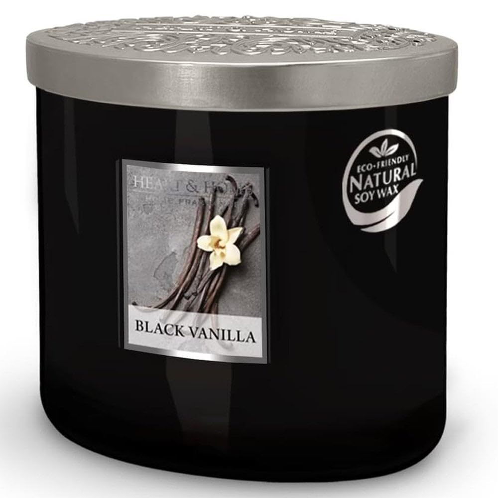 Ellipse Twin Wick Soy Wax Candle - Black Vanilla 00276260338