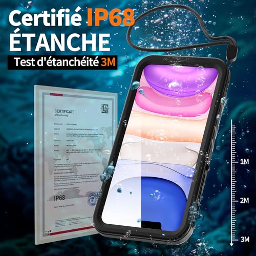 Coque étanche iPhone 11 antichoc intégrale militaire et rigide - 3