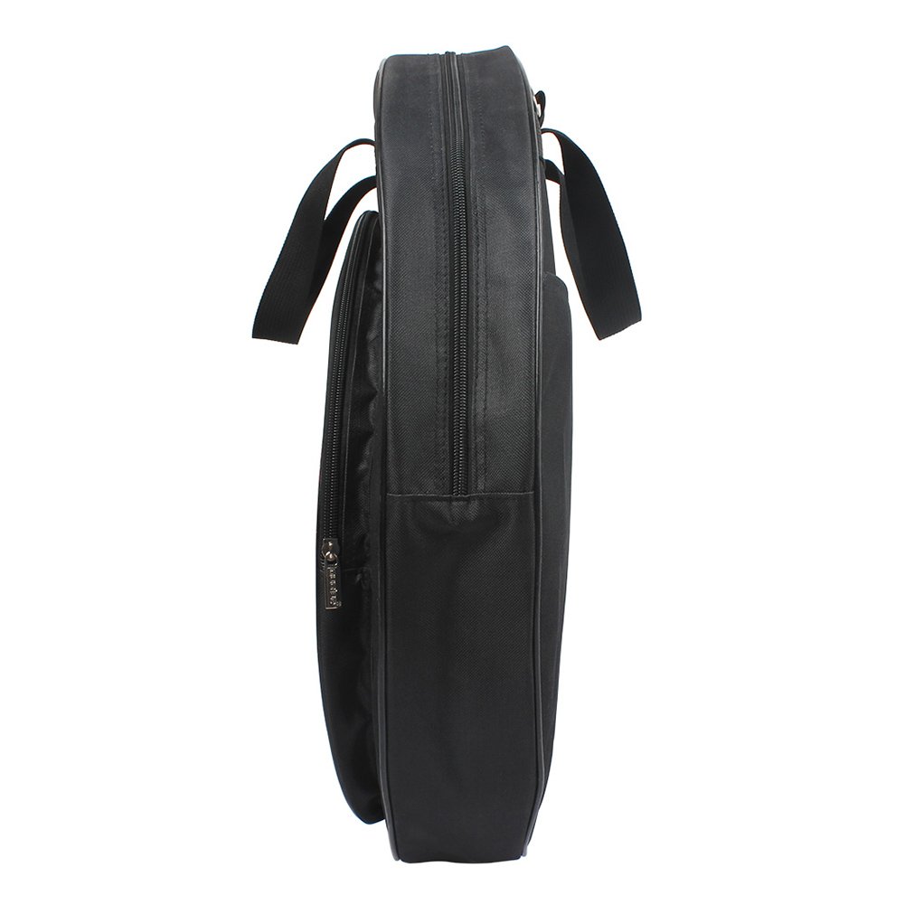 Bolsa de Platillo, 21 Pulgadas Divisor Extraíble Correa de Hombro Oxford Tela Platillo de Bolsita con Tres Bolsillos
