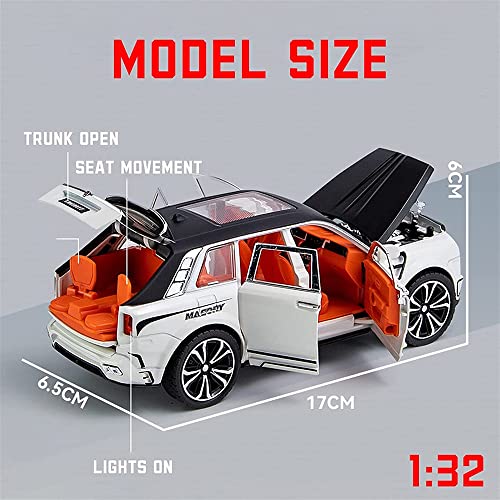 Image of DEUSON ECOM 1:32 Scale RR Cullinan Toy Car Die Cast Metal Model Cars for Kids with Light Sound Pull Back Car Toy for Boy 2 Year Above