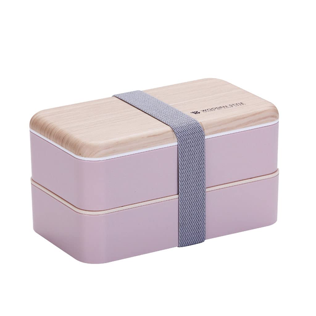 carotoe Microwave Ovens or Fridge Box, Movable Partition Design Lunch Box with Utensils Spoon and Fork Food Containers for Lunch
