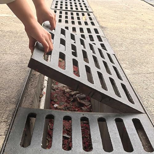 Rejilla de drenaje para patio y cubierta rectangular exterior con gran capacidad de carga 3