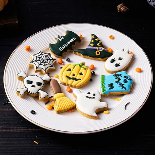 Etersion HALLOWEEN COOKIE CUTTERS 9 Pieces 2 Inch To 3 Inch thumb #1