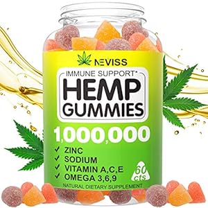 Vegan Ηēmp Gummiēs, 100% Natural Organic Hēmp Gummiēs Made in USA, 60cts