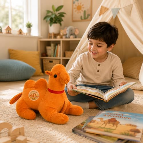 Image of Sitting Camel Soft Toy 35cm for Kids | Plush Camel Toy