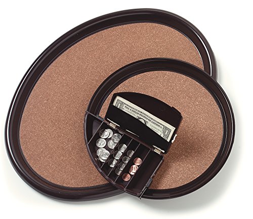 Carlisle Foodservice Products 140101 Polystyrene Round Clip-On Money Maid, 9" Length X 5" Width X 2-1/4" Height, Brown (Case Of 12) #TOP5