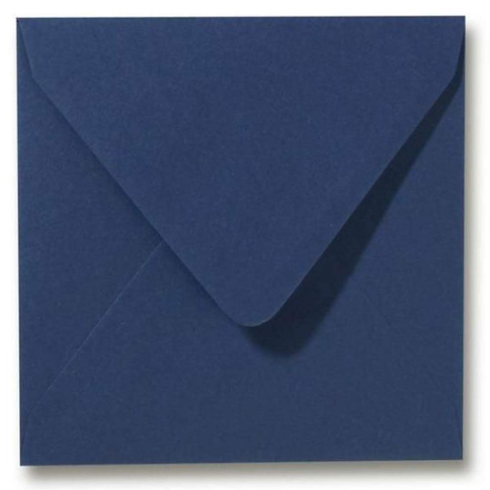 25 Tophobby Envelopes Square 14 x 14 cm 100 g/m² Various Choice of Colours Dark Blue