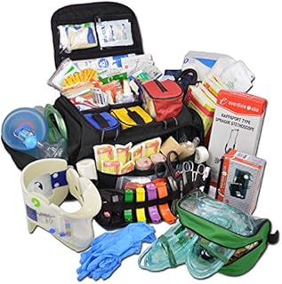 Lightning X Extra Large Medic First Responder EMT Trauma Bag Stocked w/Fill Kit C - Black