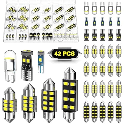 Xdoar 42 Pcs LED Car Interior Lights Kit Cover