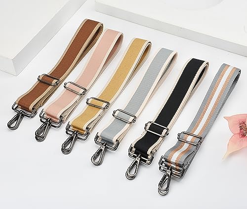 Image of LVYOUME Purse Strap Silver Hardware Wide Bag Straps Replacement Crossbody Adjustable Shoulder Strap for Purses