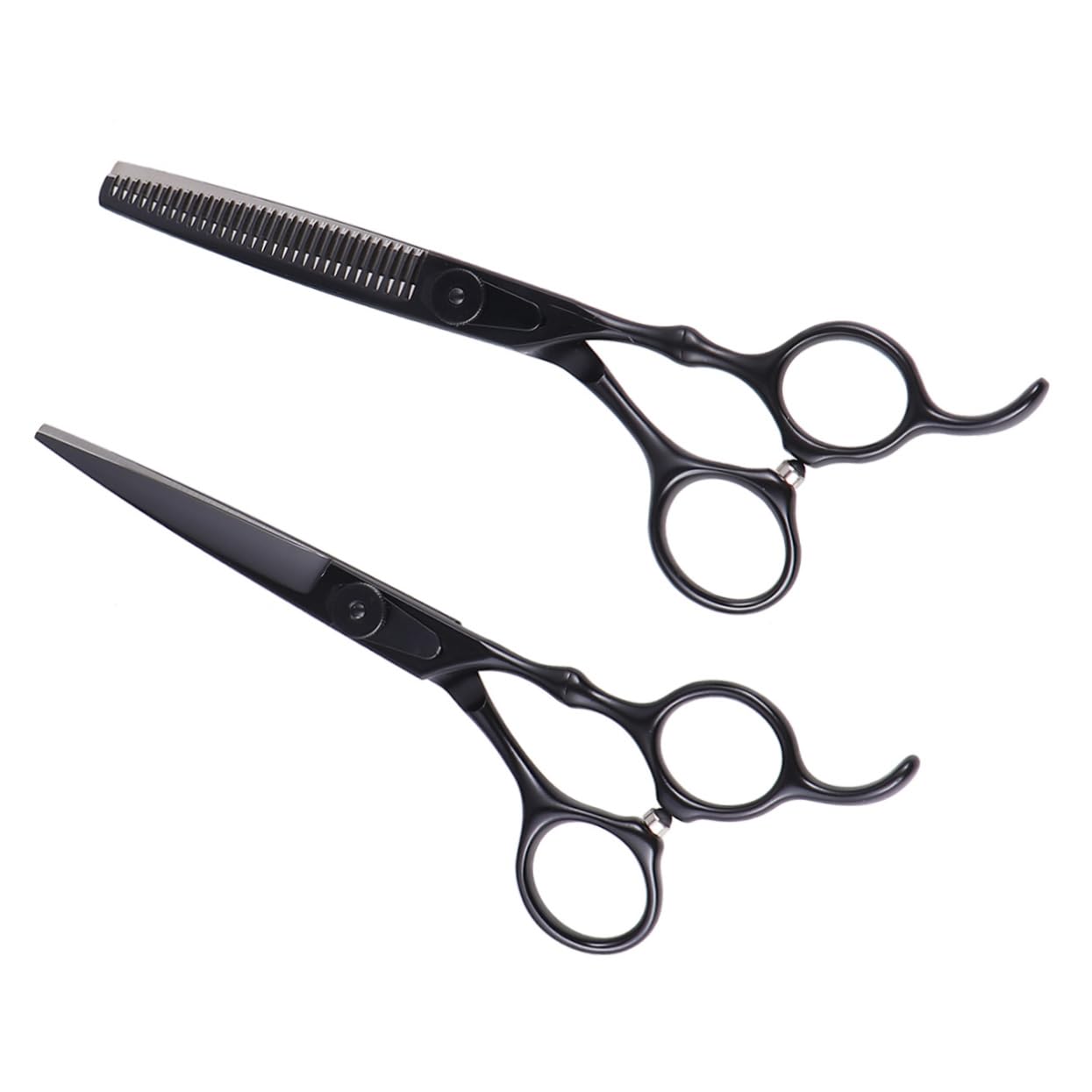 BESTYASH 2 Pezzi Professionali per Forbice e Forbice Dentata per Parrucchieri e Domestico Facile Maneggiare e Resistente Alla