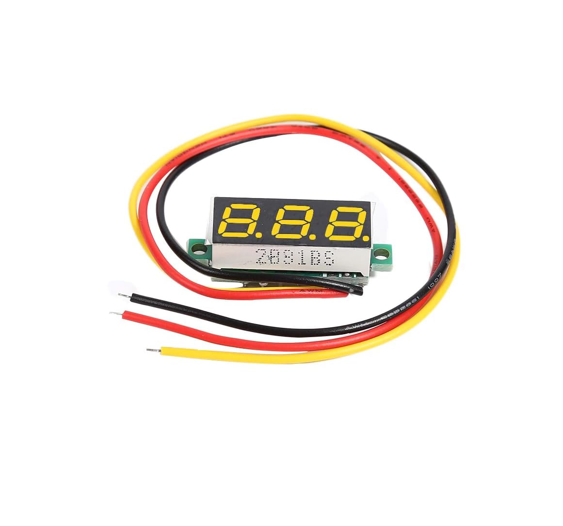 CentIoT - Mini Digital Voltmeter 0.28inch LED Display - 0-100V DC Three Wire (Yellow) (B0CKTPXMKC) Amazon Price History, Amazon Price Tracker