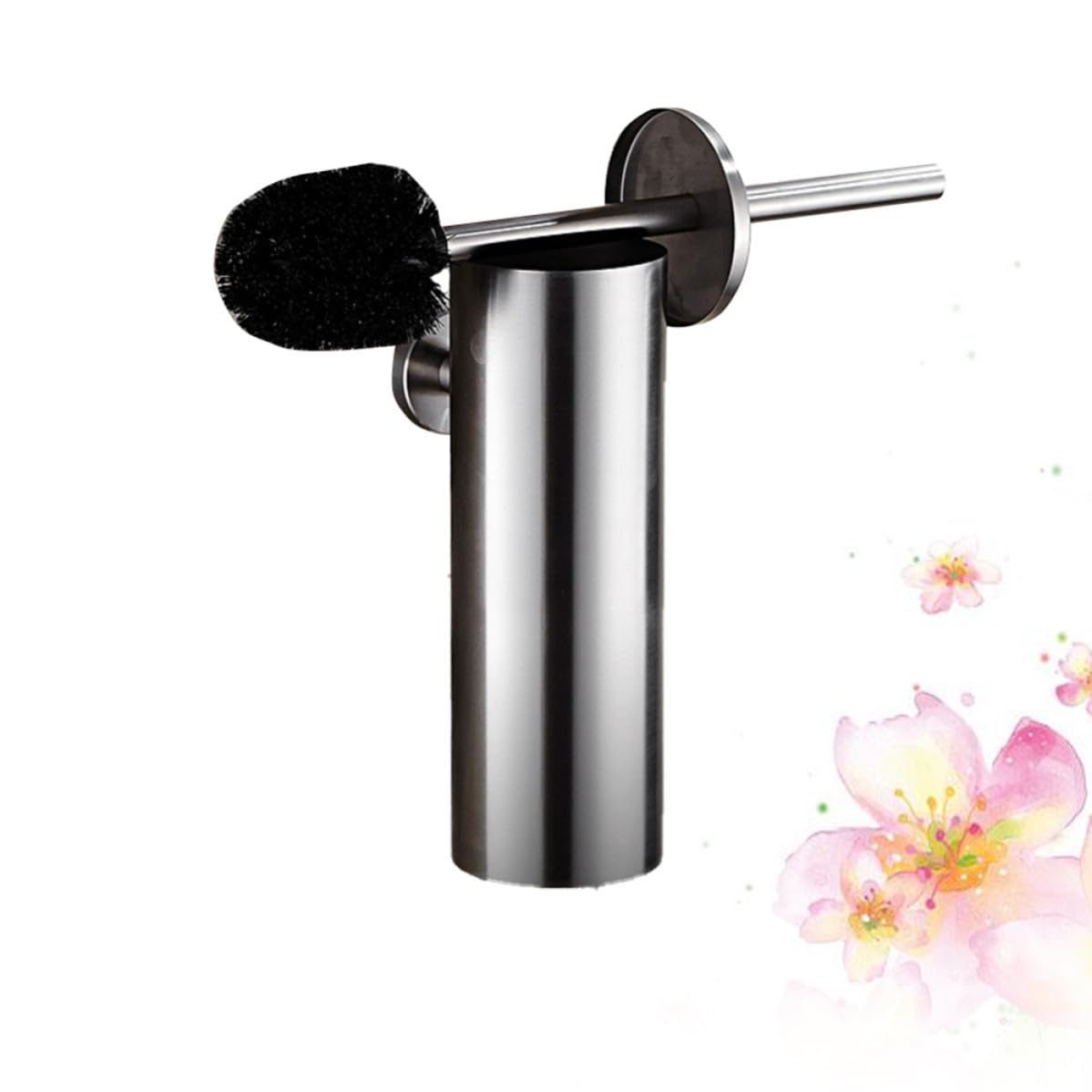 Set Scopino e Porta WC in Acciaio Inossidabile Copertura, Resistente a Graffi, Design Compatto per Bagno e Hotel