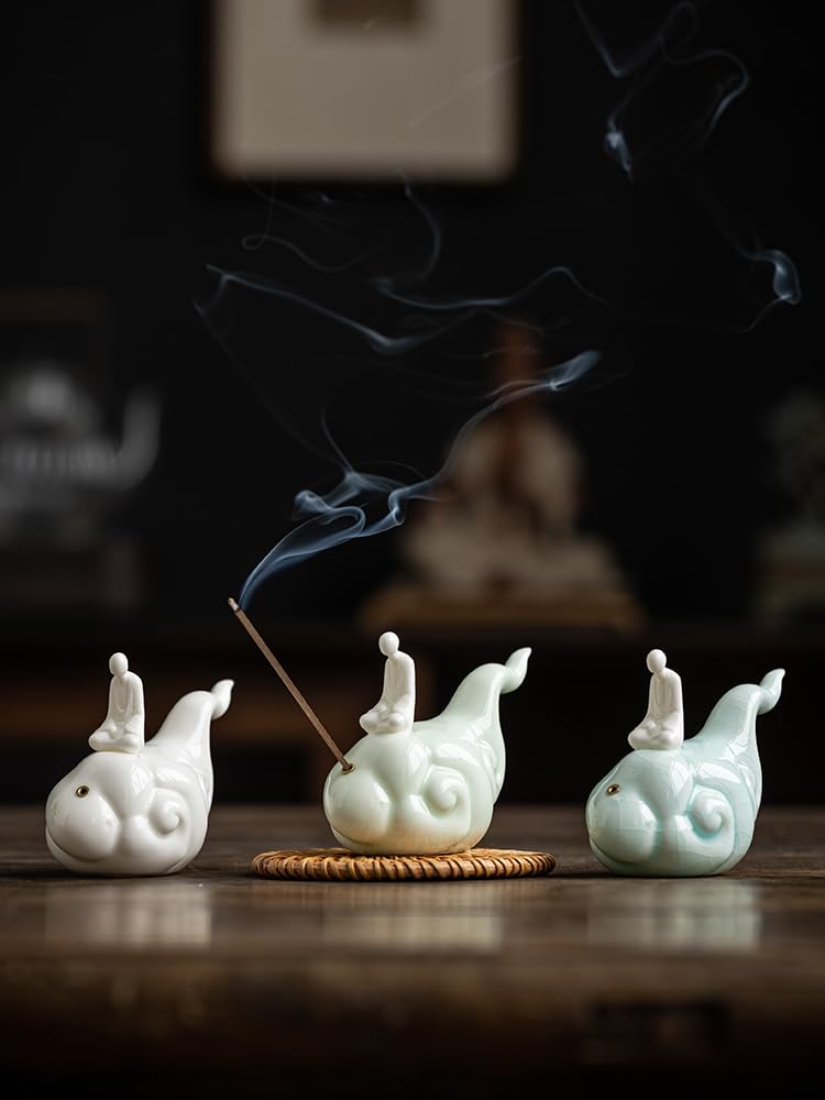 Porta incenso in Ceramica, Decorazione per Stufa, aromaterapia, Sala da tè, incenso per Interni