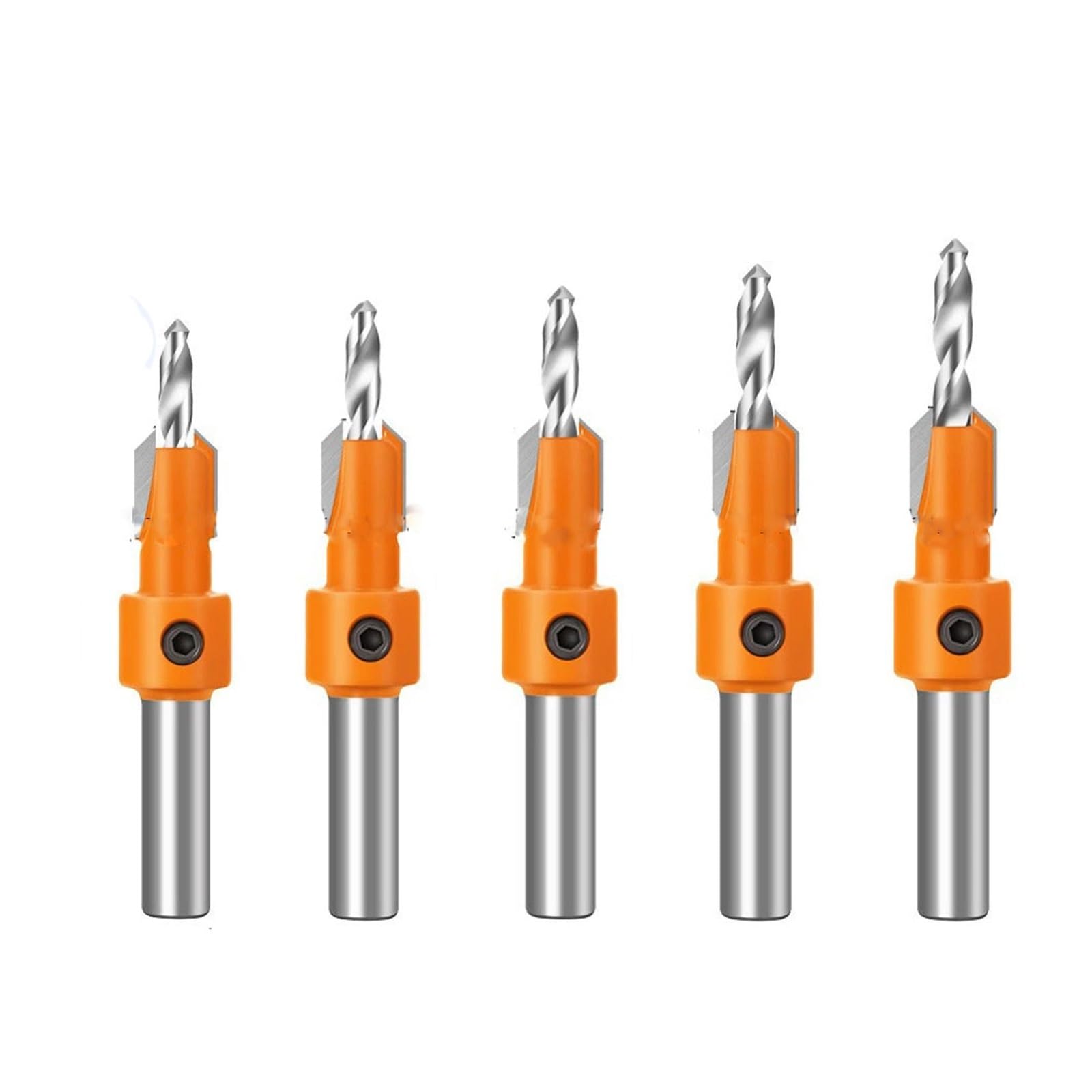 1 sztuk/5 sztuk 8mm Shank HSS pogłębiacz do obróbki drewna Router Bit ekstraktor śrubowy Remon rozbiórka dla frez do drewna narzędzia do obróbki drewna(5PCS 10mm)