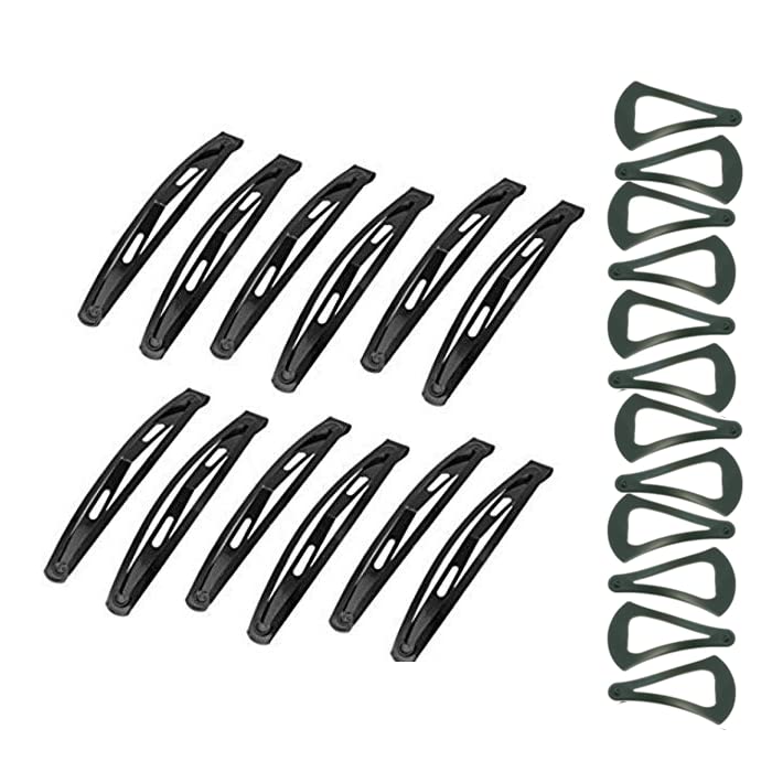 Flysales Double Coated Matte Black Tic Tac Hair Clips for Women and Girls Pack 24 pcs. (Design1) (B0B8JSPHXF) Amazon Price History, Amazon Price Tracker