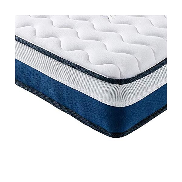 Vesgantti Lavender Mattress, 10 Inch Pocket Sprung Memory Foam Mattress - CertiPUR-US Certified/100 Night Trial
