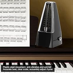 WESE Métronome électronique à remontage de clé métronome de Musique, métronome mécanique métronome tonifié Style… - Les Beatles, Paul McCartney, John Lennon, RIngo Starr, George Harrison WESE Métronome électronique à remontage de clé métronome de Musique, métronome mécanique métronome tonifié Style… – Image 2