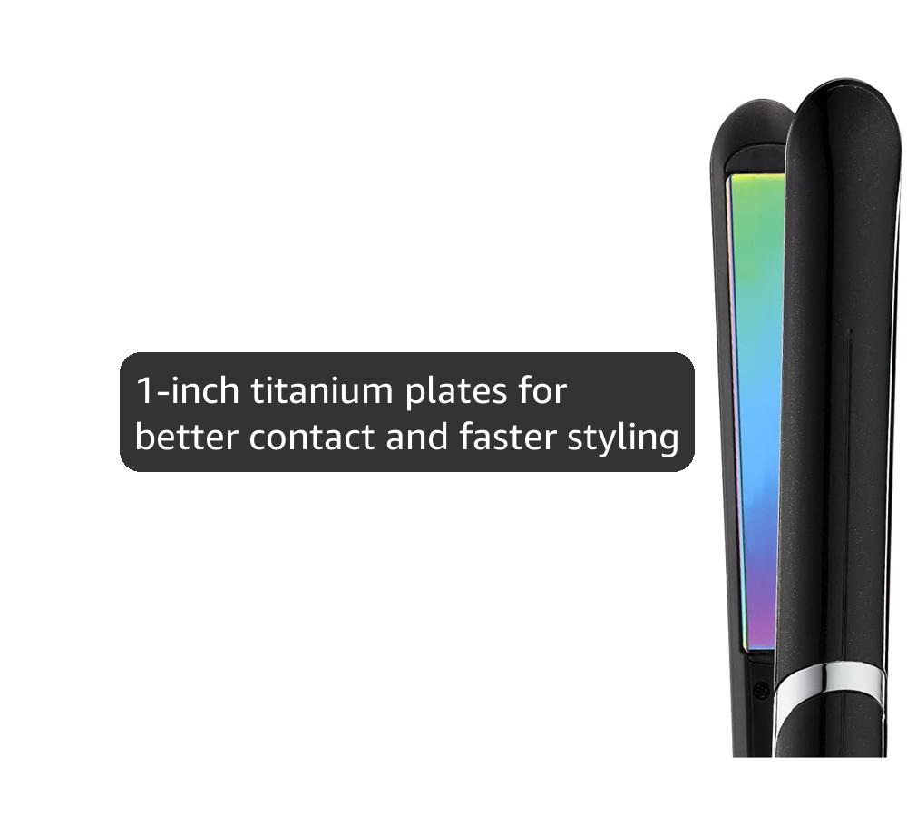 INFINITIPRO BY CONAIR 1-inch Titanium Flat Iron, Rainbow