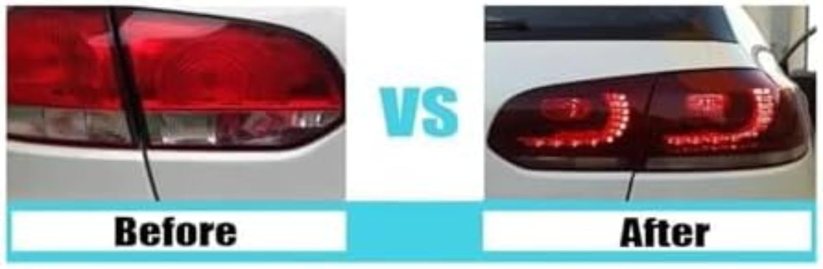 Dla Vw Mk6, dla Golf 6 R 2009-2013 tylna lampa przeciwmgłowa światło hamowania, dla cofania dynamiczny skręt, dla tylnego światła tylnego samochodu sygnalizacyjnego Wskaźnik (3) (3)