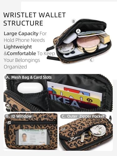 Image of WESTBRONCO Wristlet Wallets for Women - RFID Blocking Quilted Nylon Phone Wallet, Card Holder Purse for Travel & Everyday Use