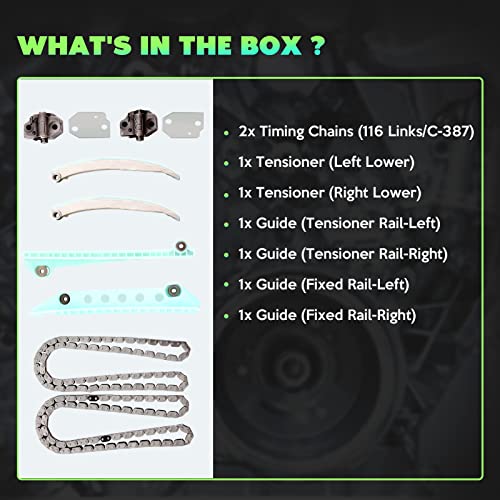 Scitoo Timing Chain Kit Fits For 2000 2007 9-0387Sgx For Ford Crown Victoria E-150 E-250 Econoline Club 4.6L #TOP1