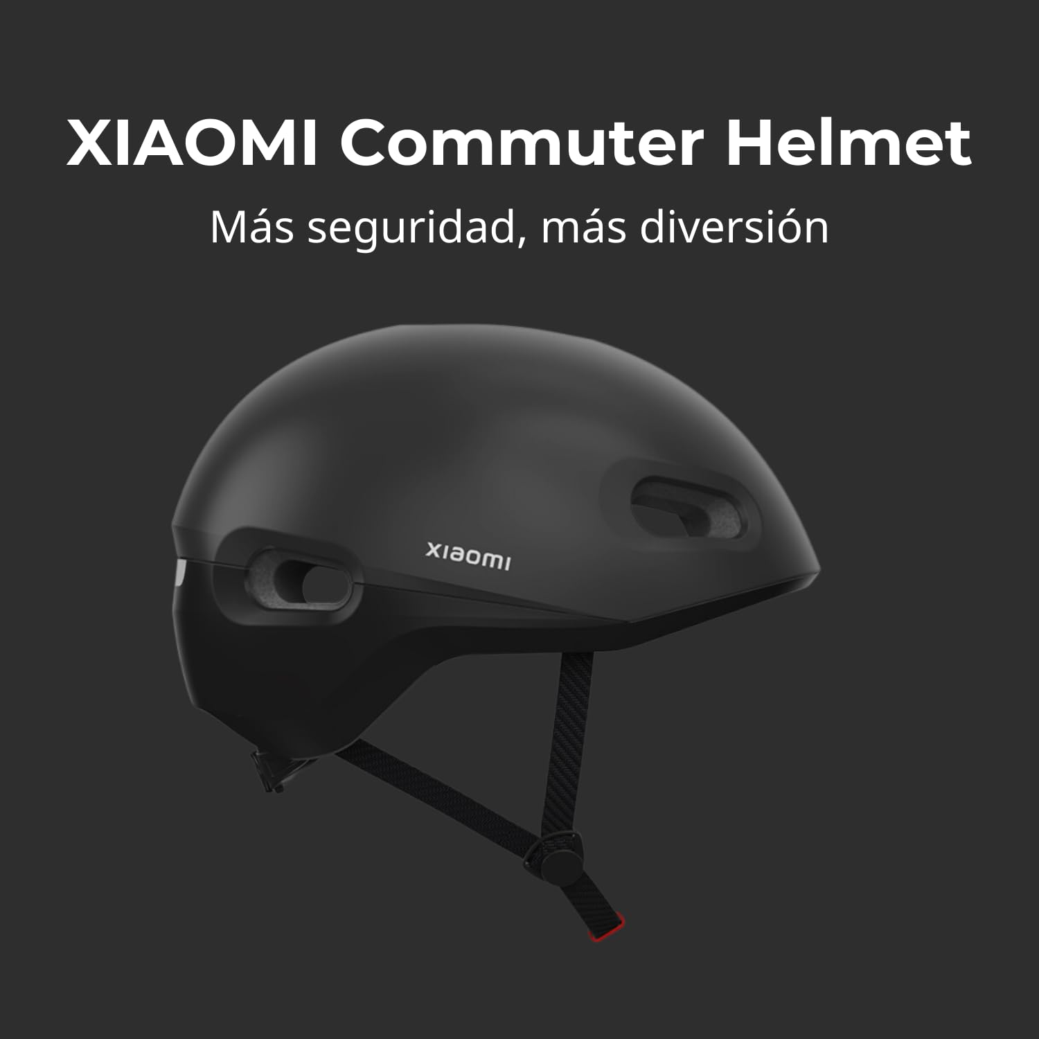 Qhv4008gl Xiaomi Mi Commuter Helmet Talla M, Unisex Adulto, Negro
