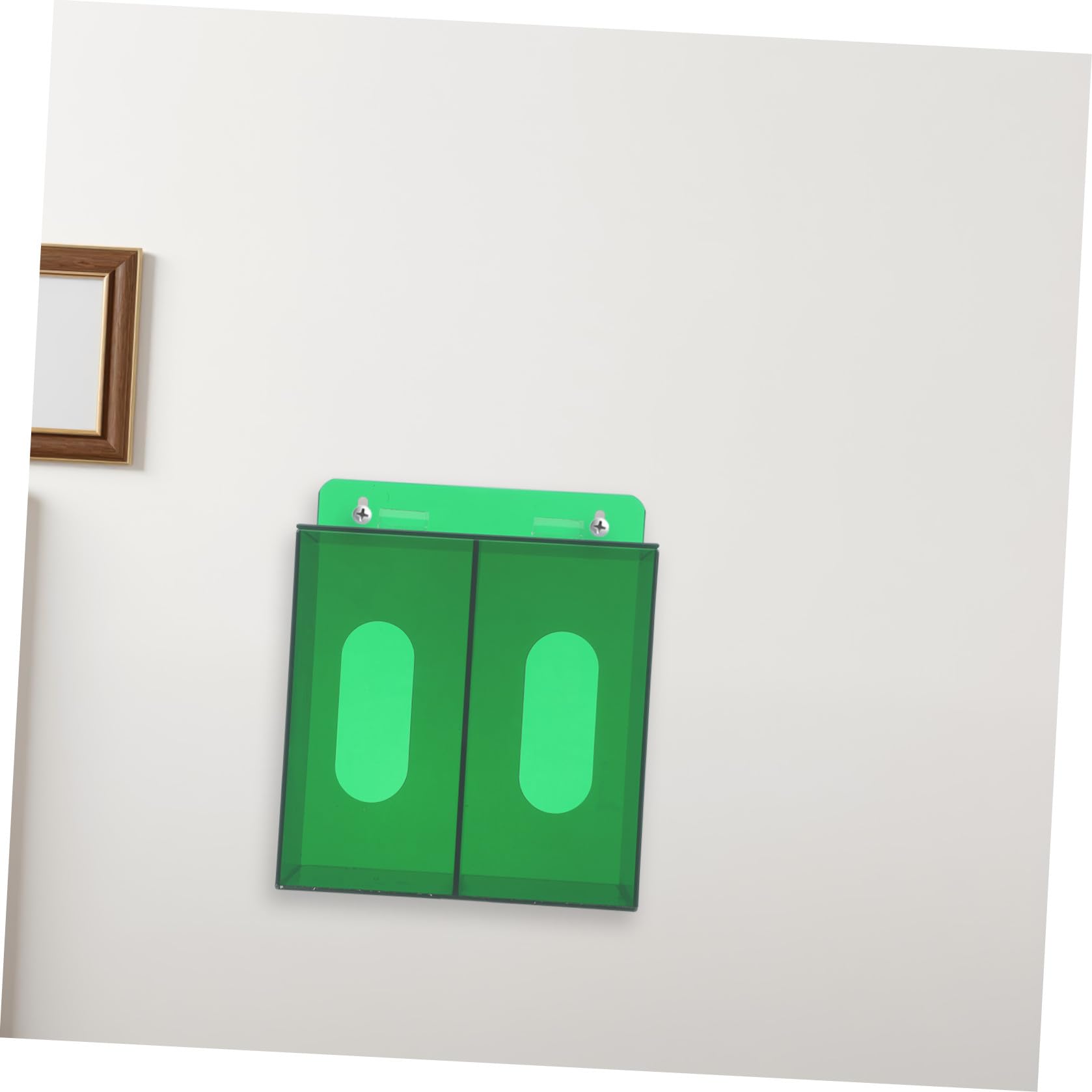 Scatola Porta Mascherine in Acrilico da Parete con Supporto per Guanti Design Salvaspazio e Materiale Resistente per Ambienti Industriali e Scientifici