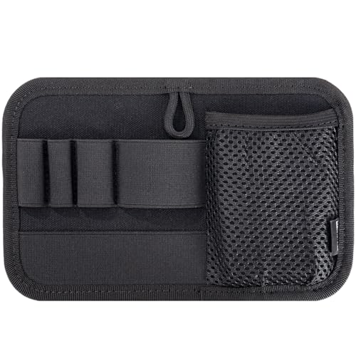 VEAPILS Tactical Bag Insert Panel Organizer Hook and Loop Modular Backpack Insert Organizer Small Admin Pouch with Hook Fasteners Tactical Backpack Accessorie for Travel Bag (Black)