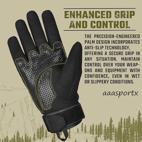 Tactical-Gloves-for-Men-Motorcycle-Gloves-Touchscreen-with-Hard-Shell-Palm-Padding-for-Sports-Motorcycle-Cycling-Tactical-Airsoft-Paintball-Hunting-Hiking-Camping-Climbing