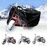 Chikia Funda para mini bicicleta compatible con Coleman Minibike Massimo Baja Trail Master Protection, 65 pulgadas de largo x 31 pulgadas