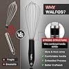 Stainless Steel Whisk Set - 3 Packs Balloon Whisk, Thick Stainless Steel Wire & Strong Handles, Egg Frother for Cooking… - Image 3