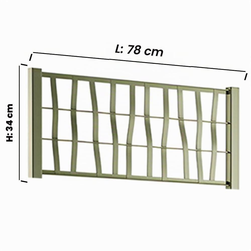 Fioriera alta cm 175 con vaso largo cm 80 Spalliera Grigliata separe' verde oliva graticola rampicante modulabile e componibile per Esterni Giardini Terrazze separatore ambienti locali commerciali
