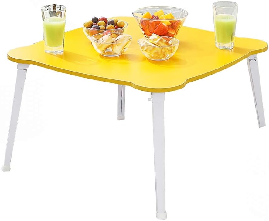 SH-tables Folding Table, Square Dining Table, Simple Low Table/Desk/Study Table/Desk, Laptop Table, H 29/36cm, 4 Colors (Color : B, Size : 60X60X29CM)