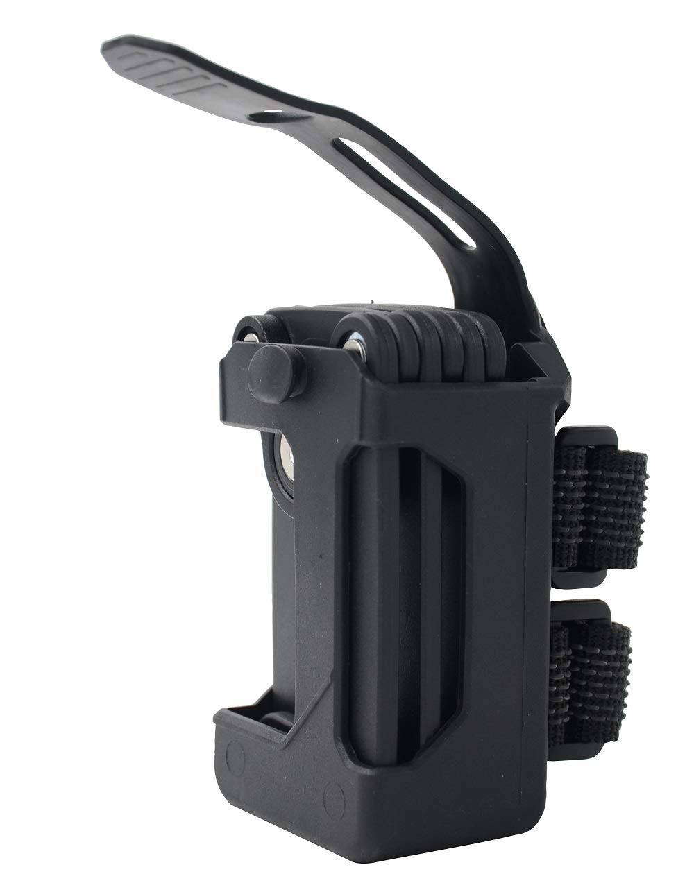 Bosvision Antivol de Vélo Pliable avec 2 clés de Cylindre et Support de Montage (Porte-bidons)
